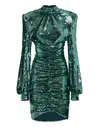 Philipp Plein Midi Dress With Crystals In Green