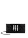 Philipp Plein Mini Calf-leather Clutch In Black