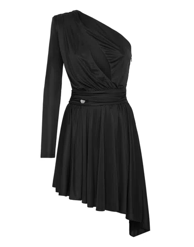 Philipp Plein Mini Dress In Black