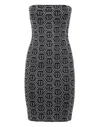 Philipp Plein Sequin-embellished Monogram Mini Dress In Black