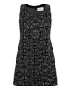 Philipp Plein Mini Dress Monogram Strass In Multi