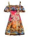 Philipp Plein Palms Mini Dress In Multi