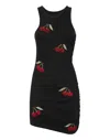 Philipp Plein Mini Dress Rib Cherries