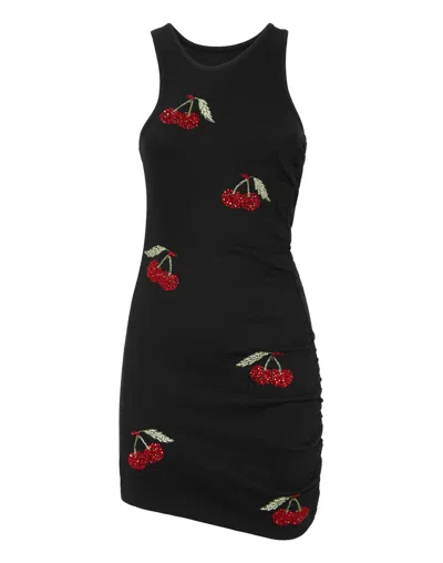 Philipp Plein Mini Dress Rib Cherries