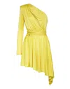 Philipp Plein Mini Dress In Yellow
