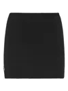 Philipp Plein Mini Ribbed Skirt In Schwarz