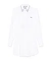 Philipp Plein Long Sleeve Mini Shirt Dress In White
