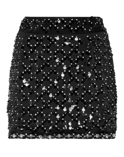 Philipp Plein Mini Skirt Paillettes