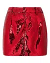 Philipp Plein Mini Skirt Paillettes In Red