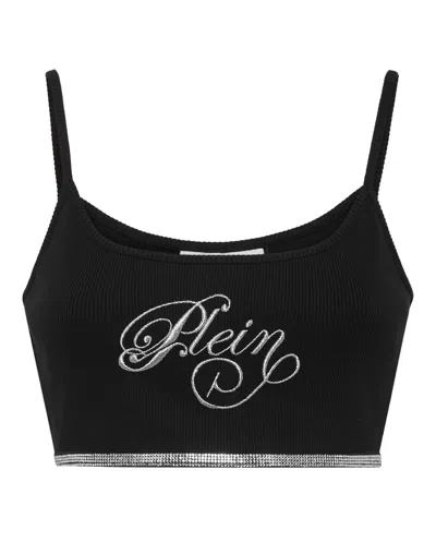 PHILIPP PLEIN MINI TANK TOP ELASTIC STRASS SIGNATURE