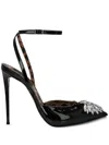 Philipp Plein Mirror 100mm Crystal-embellished Pumps In Black
