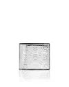 Philipp Plein Mirror Leather French Wallet Monogram In Silver