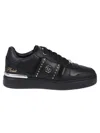 Philipp Plein Mix Cut Studs Low Top Sneakers In Black