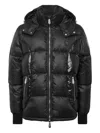 Philipp Plein Logo Patch Down Jacket In Black