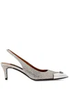 Philipp Plein Mix Strass Pumps In Neutrals