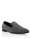 Philipp Plein Rhinestone Studded Loafers In Multi