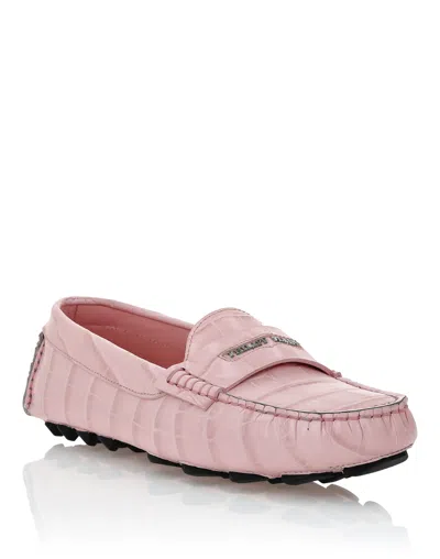 Philipp Plein Moccasins Driver Cocco In Pink