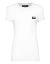 Philipp Plein Logo-plaque T-shirt In White