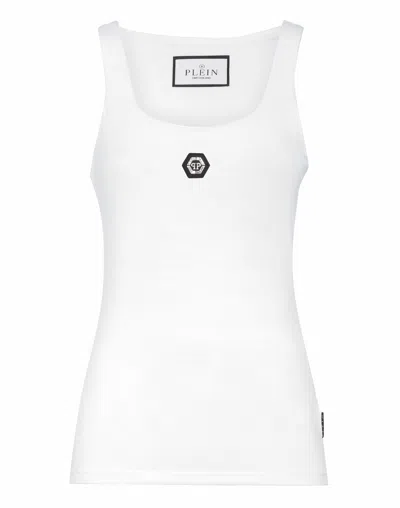 Philipp Plein Modal Tank Top In White