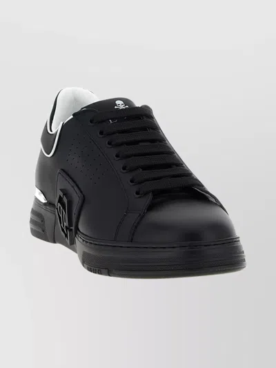 Philipp Plein Modern Hexagon Design Sneakers In Black