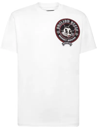 PHILIPP PLEIN MONEY MOUSE-EMBROIDERED T-SHIRT