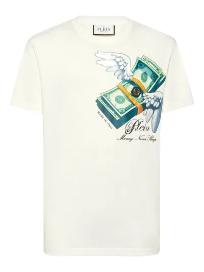 Philipp Plein Money Print T-shirt In White