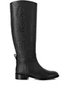 Philipp Plein Monogram-debossed Boots In Black