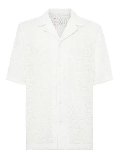 Philipp Plein Monogram-jacquard Shirt