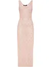 Philipp Plein Monogram Midi Dress In Pink