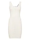 Philipp Plein Monogram Mini Dress In White