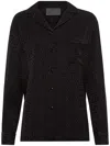 Philipp Plein Monogram-pattern Long-sleeve Shirt In Black
