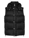 Philipp Plein Monogram-pattern Puffer Gilet In Black