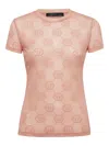 Philipp Plein T-shirt Mit Monogrammmuster In Nude