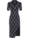Philipp Plein Monogram Polo Dress In Blau