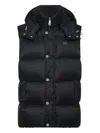Philipp Plein Monogram Quilted Down Gilet In Black