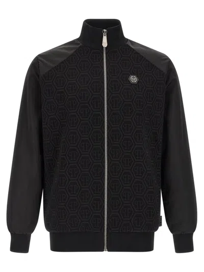 Philipp Plein Monogram Sweatshirt In Black