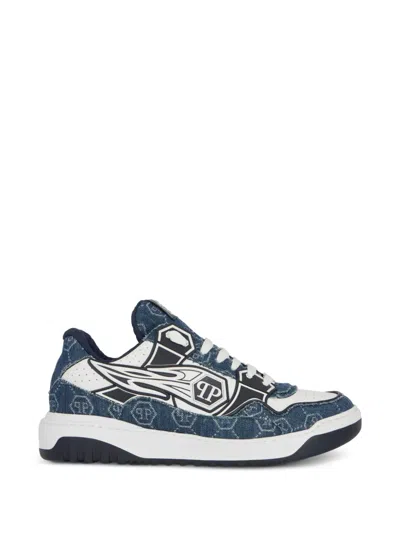 Philipp Plein Moonwalker Lace-up Sneakers In Multi