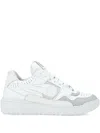 Philipp Plein Multi-panel Leather Sneakers In White