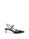 Philipp Plein Multi-strap Mid-heel Slingbacks In Black