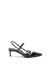 Philipp Plein Multi-strap Mid-heel Slingbacks In Black