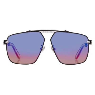 Philipp Plein Multicolor Navigator Unisex Sunglasses Spp049m 0541 63 In Blue