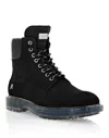 Philipp Plein Nabuk Boots Low Flat The Hunter In Black