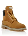 Philipp Plein Nabuk Boots Low Flat The Hunter In Beige