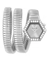 Philipp Plein Women's Snake Hexagon Stainless Steel Wrap Bracelet Watch 28mm