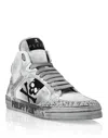 Philipp Plein Nappa Leather Hi-top Sneakers Studs Retrokickz Tm