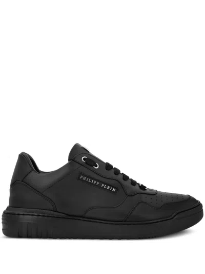 Philipp Plein Logo-patch Trainers In Black
