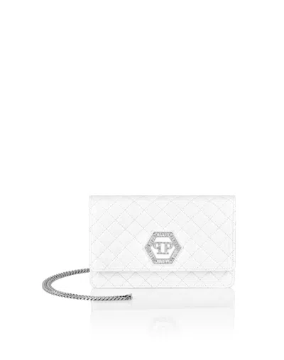 Philipp Plein Nappa Leather Mini Shoulder Matelasse