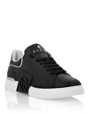 Philipp Plein Nappa Leather Sneakers Low Top Hexagon In Multi