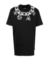 Philipp Plein Printed Cotton T-shirt In Black