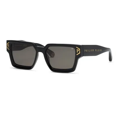 Philipp Plein Nero Lucido Acetate Sunglasses In Black